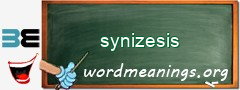 WordMeaning blackboard for synizesis